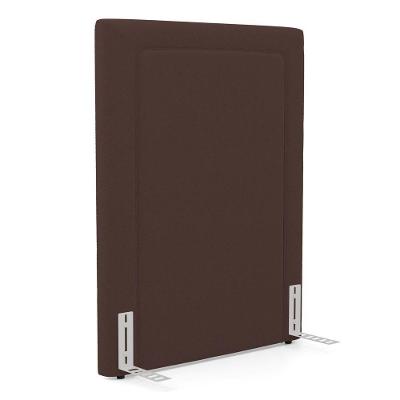 Cabeceira Cama Box Solteiro Alba 90cm Com Frame Bouclé Marrom - Desk Design