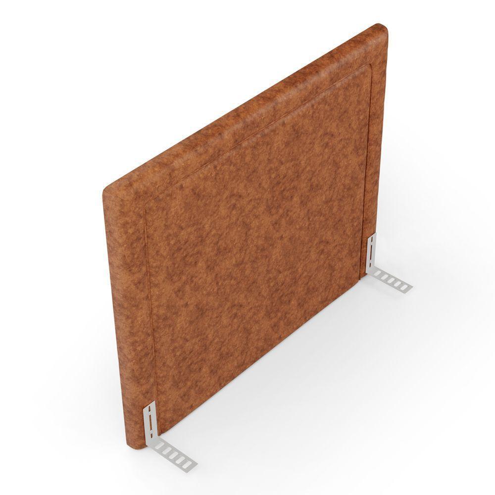 Cabeceira Cama Box Casal Padrão Alba 140cm Com Frame Couríssimo Caramelo - Desk Design - 6