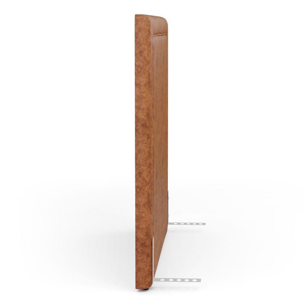 Cabeceira Cama Box Casal Padrão Alba 140cm Com Frame Couríssimo Caramelo - Desk Design - 7