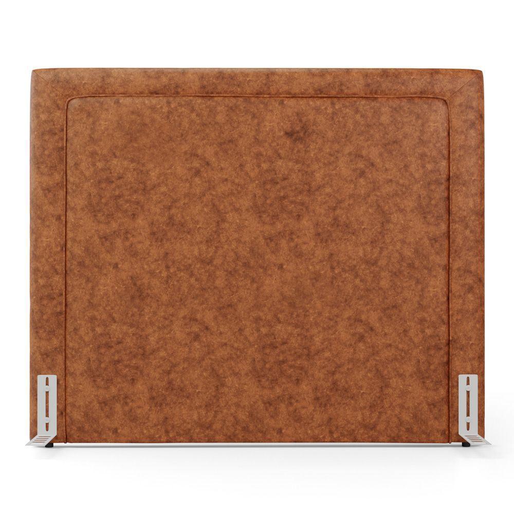 Cabeceira Cama Box Casal Padrão Alba 140cm Com Frame Couríssimo Caramelo - Desk Design - 8