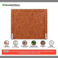Cabeceira Cama Box Queen Size Alba 160cm Com Frame Couríssimo Caramelo - Desk Design - 5