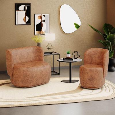 Poltrona E Namoradeira Orgânica Molly Couríssimo Caramelo - Desk Design Cor Caramelo