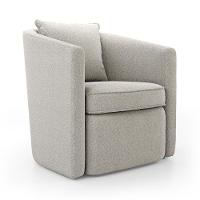 Kit 02 Poltronas Decorativas Sala De Estar Aimê Bouclê Bege - Desk Design - 5