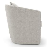 Kit 02 Poltronas Decorativas Sala De Estar Aimê Bouclê Bege - Desk Design - 7