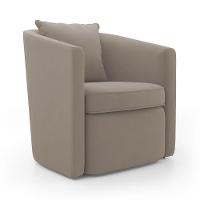 Kit 02 Poltronas Decorativas Sala De Estar Aimê Suede Bege - Desk Design - 5