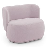 Poltrona E Namoradeira Orgânica Molly Bouclê Rosé - Desk Design - 7