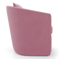Kit 02 Poltronas Decorativas Sala De Estar Aimê Suede Rosa - Desk Design - 7