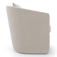 Poltrona Decorativa Sala De Estar Aimê Veludo Bege Claro - Desk Design - 6