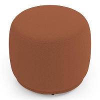 Conjunto 02 Puffs Decorativos Orgânicos Molly Bouclê Terracota - Desk Design - 8