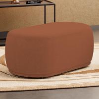 Puff Decorativo Orgânico Living Molly 02 Lugares Bouclê Terracota - Desk Design - 2