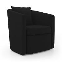 Kit 02 Poltronas Decorativas Sala De Estar Aimê Veludo Preto - Desk Design - 5