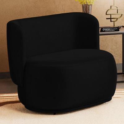 Namoradeira Decorativa Orgânica Molly 02 Lugares Couríssimo Preto - Desk Design Cor Preto