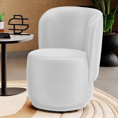 Poltrona Orgânica Decorativa Molly Couríssimo Branco Desk Design
