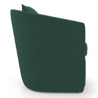 Kit 02 Poltronas Decorativas Sala De Estar Aimê Veludo Verde Escuro - Desk Design - 7