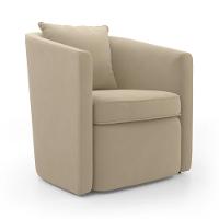 Kit 02 Poltronas Decorativas Sala De Estar Aimê Veludo Bege - Desk Design - 5