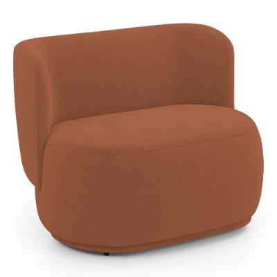 Namoradeira Decorativa Orgânica Molly 02 Lugares Bouclê Terracota - Desk Design