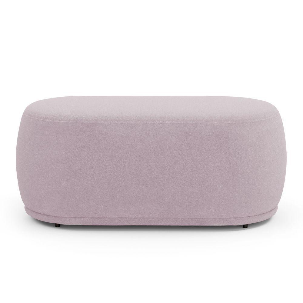 Namoradeira Com Puff Orgânico Molly 02 Lugares Bouclê Rosé - Desk Design - 9