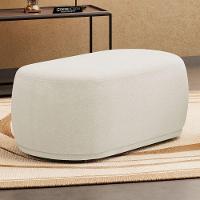 Kit 02 Puffs Decorativos Orgânicos Molly 02 Lugares Bouclê Bege - Desk Design - 2