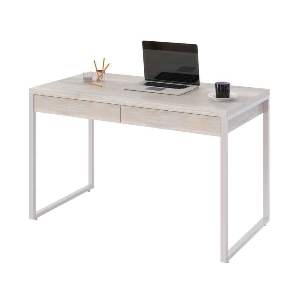 Mesa Office 120x60x75cm C/02 Gavetas Kuadra Snow - Est.branca - 5