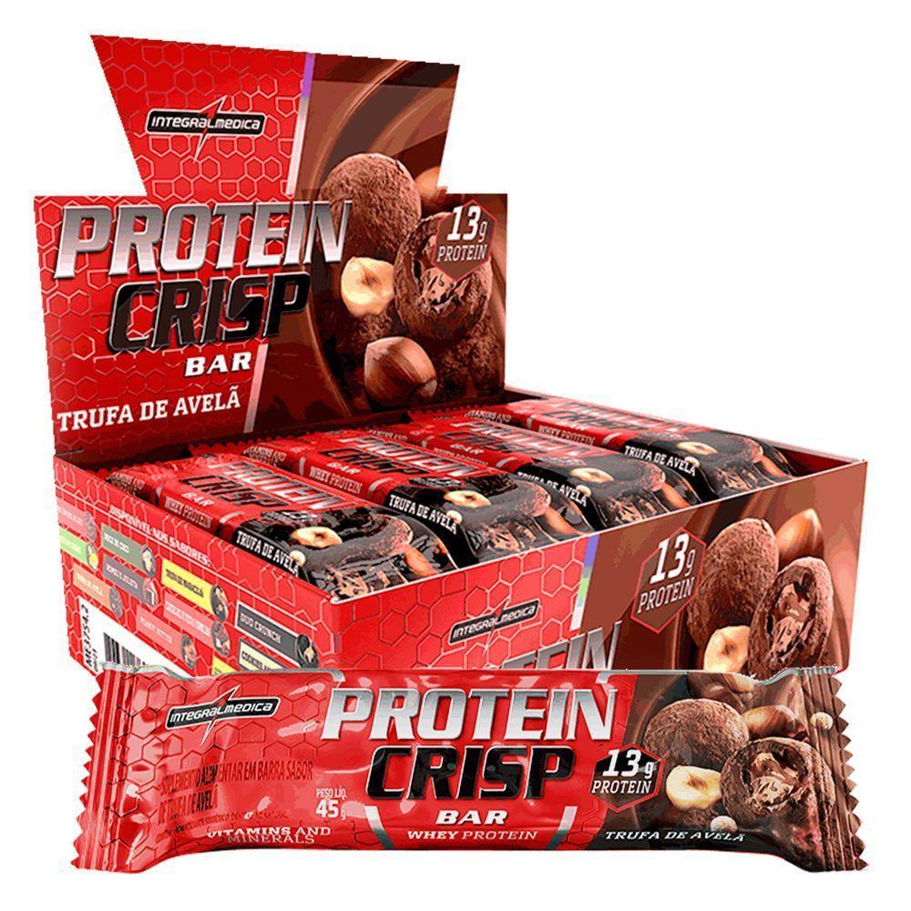 Barra Proteína Whey Crisp Bar 12 Unidades - Integralmedica Trufa De Avelã - 1