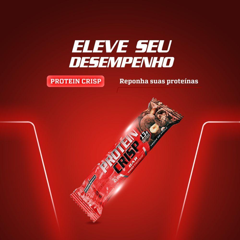 Barra Proteína Whey Crisp Bar 12 Unidades - Integralmedica Trufa De Avelã - 2