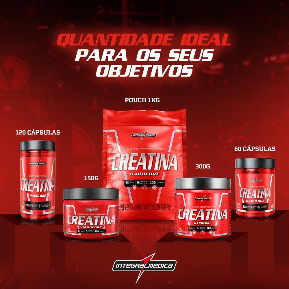 Creatina Monohidratada Integralmedica 60 Cápsulas Sem Sabor - 1
