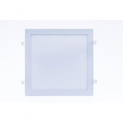 Plafon Led Slim 6w Quadrado Embutir 6500k Branco Frio Bivolt -kit Com 8 Unidades