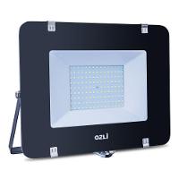 Refletor Led Slim 50w 6500k Bivolt Ip65 Carcaça Preta Alta Luminosidade - 1