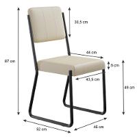 Conjunto Mesa De Jantar Soho Orgânica C/ 04 Cadeiras Next Est.preta - Ciliegio E Areia - 6