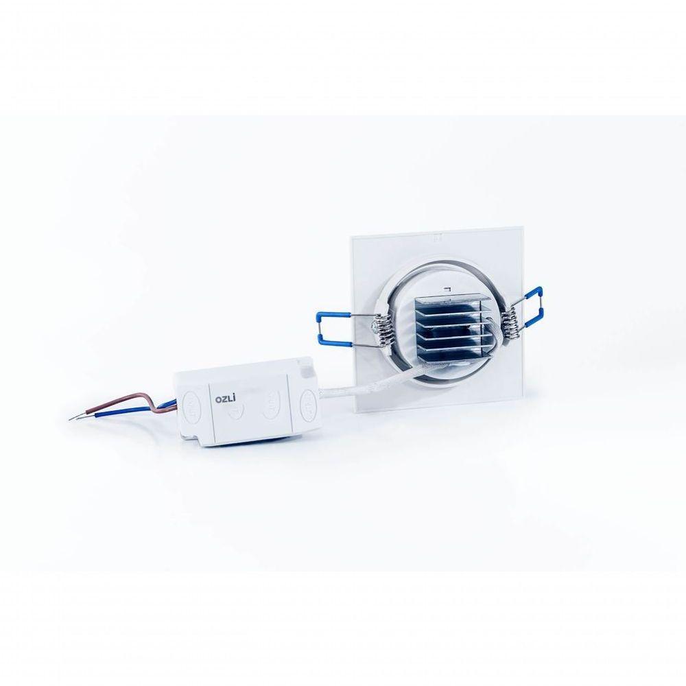 Kit C/ 10 Luminárias Spot Led 5w Bidirecional 6500k Quadrado Bivolt - 3