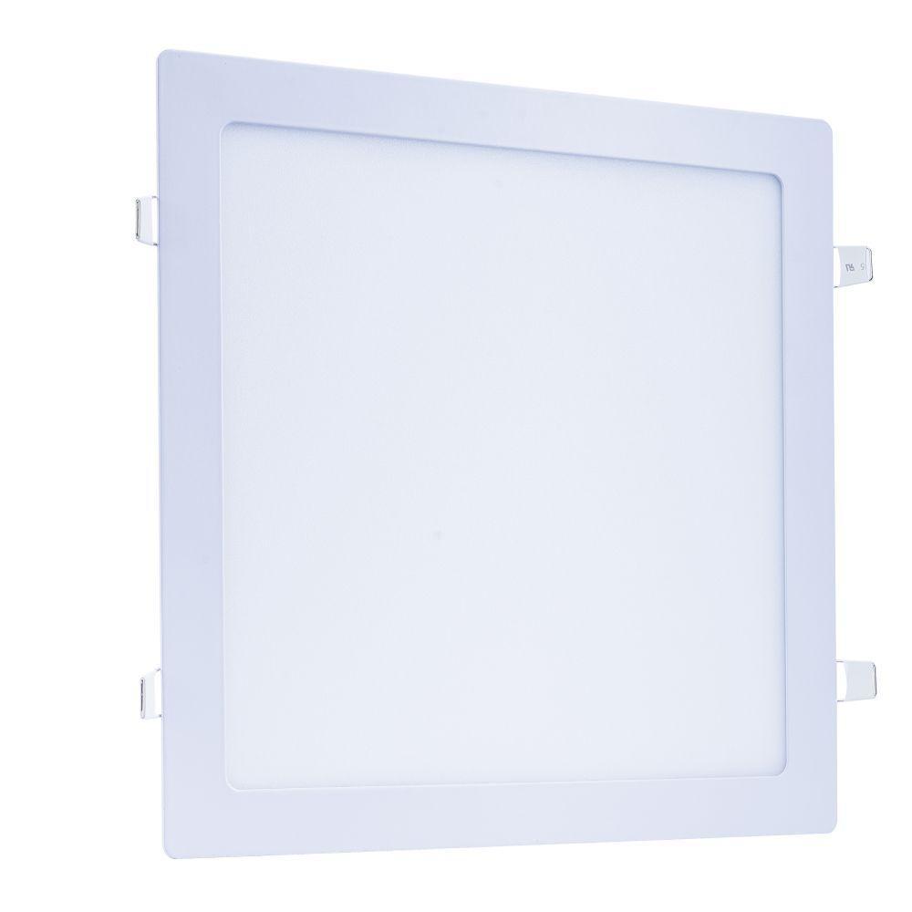 Plafon Led Slim 6w Quadrado Embutir 6500k Branco Frio Bivolt ? Unidade - 2