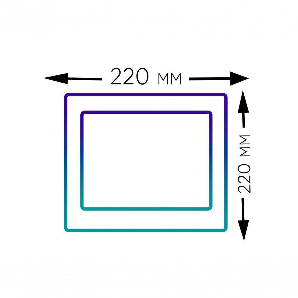 Plafon Led Sobrepor 18w Quadrado 3000k Branco Quente Bivolt -unidade - 4