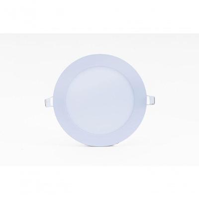 Kit C/ 05 Plafons Led 18w Redondo 3000k Slim Embutir Bivolt