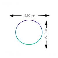 Kit C/ 05 Plafons Led 18w Redondo 3000k Slim Embutir Bivolt - 3