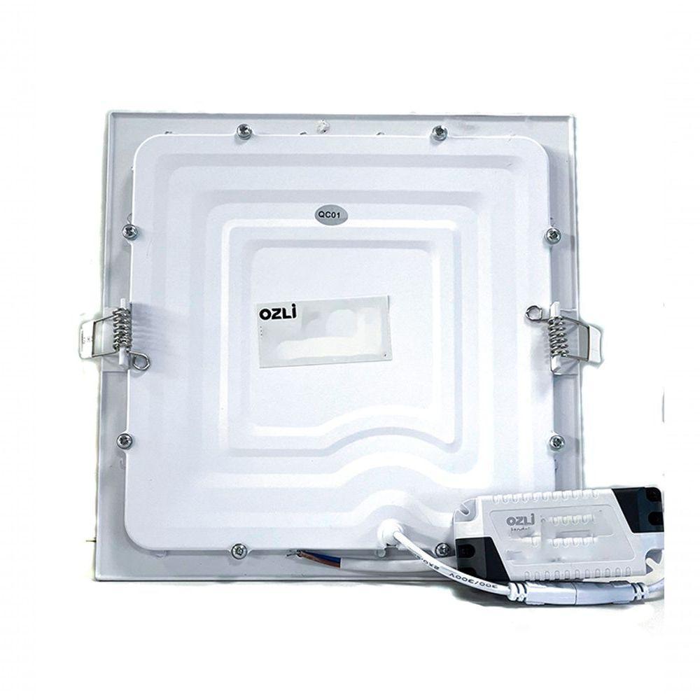 Plafon Led Sobrepor 6w Quadrado 3000k Branco Quente Bivolt -unidade - 3