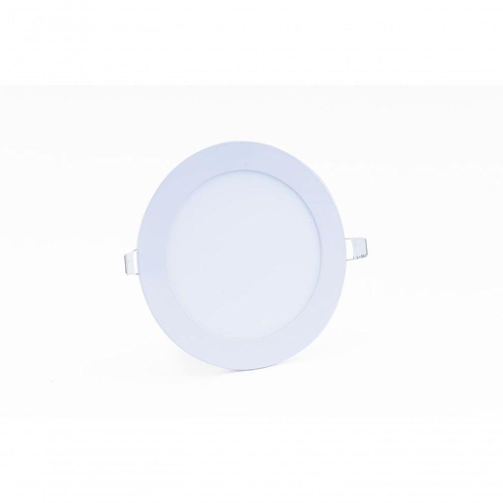 Plafon Led Slim 24w Redondo Embutir 6500k Branco Frio Bivolt - Kit Com 3 Un. - 1