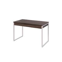 Mesa Office 120x60x75cm C/02 Gavetas Kuadra Nogal - Est.branca - 2