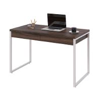 Mesa Office 120x60x75cm C/02 Gavetas Kuadra Nogal - Est.branca - 5