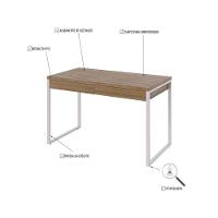 Mesa Office 120x60x75cm C/02 Gavetas Kuadra Lâmina Mel - Est.branca