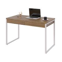 Mesa Office 120x60x75cm C/02 Gavetas Kuadra Lâmina Mel - Est.branca - 5