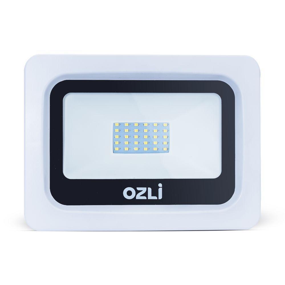 Refletor Led Slim 30w 3000k Bivolt Ip65 Carcaça Branca Alta Luminosidade - 2