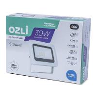 Refletor Led Slim 30w 3000k Bivolt Ip65 Carcaça Branca Alta Luminosidade - 5