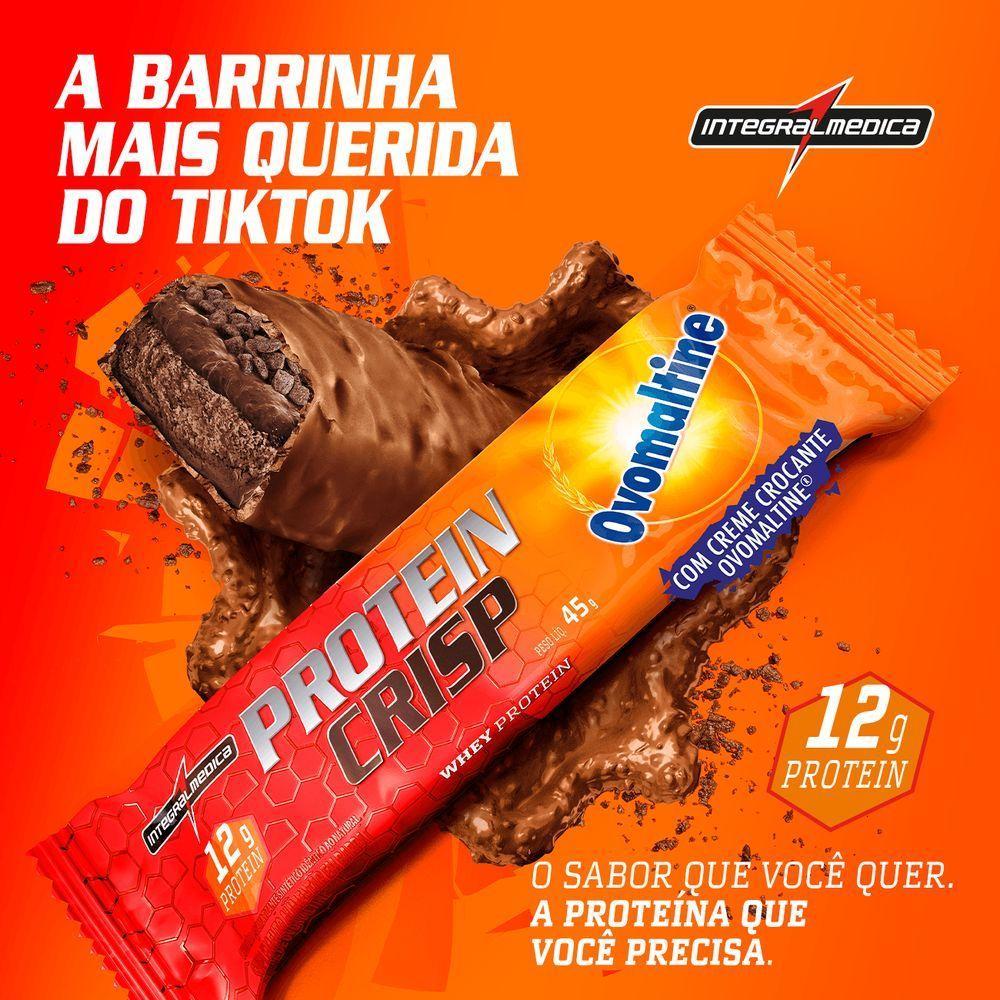 Barra Proteína Whey Crisp Bar 12 Unidades - Integralmedica Ovomaltine - 2