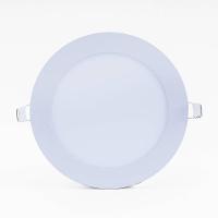 Plafon Led Slim 18w Redondo Embutir 3000k Branco Quente Bivolt - Unidade - 1