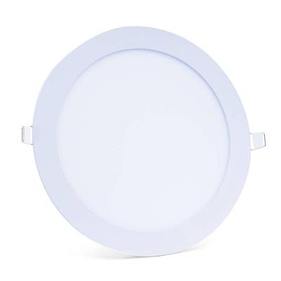 Plafon Led Slim 18w Redondo Embutir 6500k Branco Frio Bivolt - Unidade