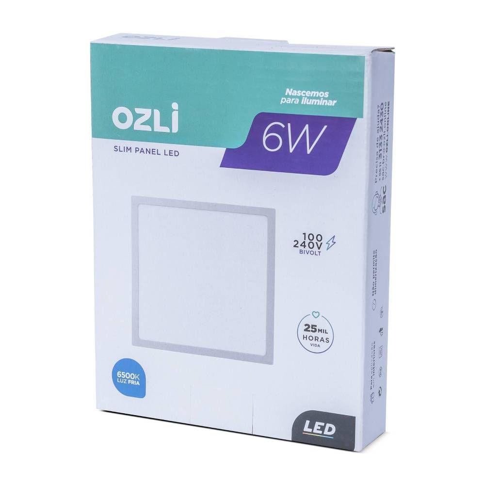 Plafon Led Sobrepor 6w Quadrado 6500k Branco Frio Bivolt -unidade - 4