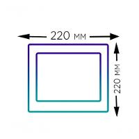 Plafon Led Sobrepor 18w Quadrado 3000k Branco Quente Bivolt - Kit Com 5 Un. - 3