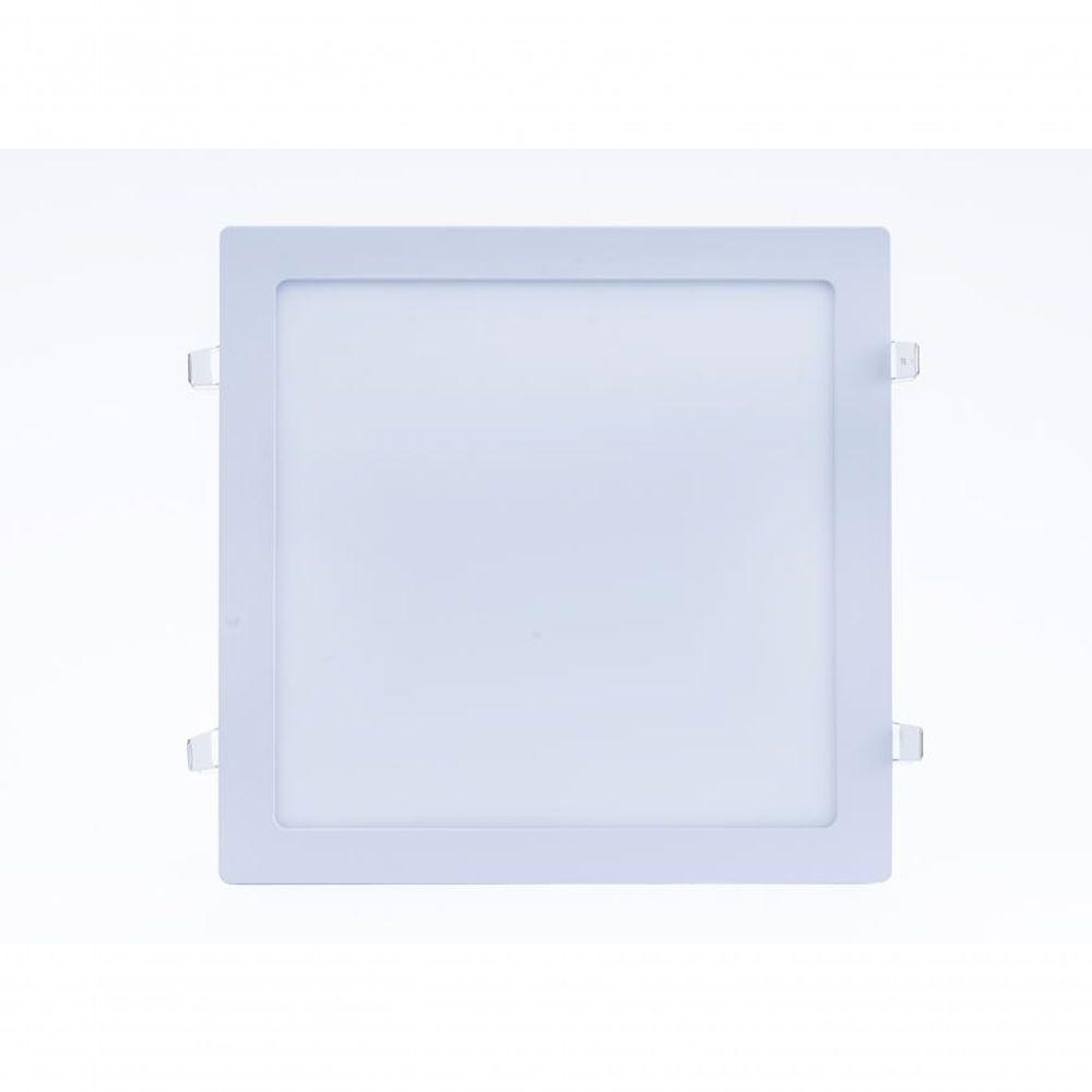 Plafon Led Sobrepor 6w Quadrado 3000k Branco Quente Bivolt - Kit Com 9 Un. - 1