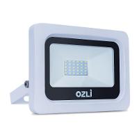 Refletor Led Slim 50w 6500k Bivolt Ip65 Carcaça Branca Alta Luminosidade - 1