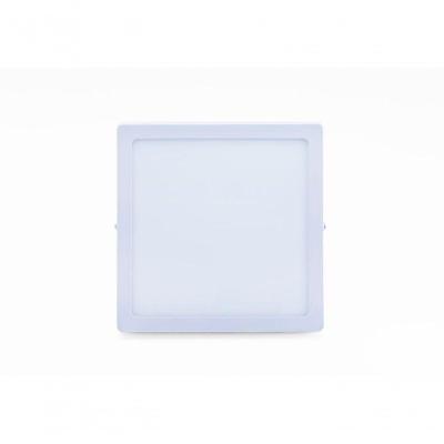 Plafon Led Sobrepor 6w Quadrado 6500k Branco Frio Bivolt - Kit Com 9 Un.